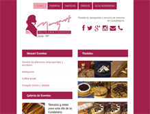 Tablet Screenshot of mozartpasteleria.com